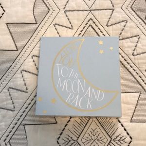 “Love you to the Moon and Back” wooden sign